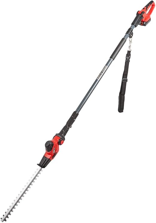 Telescopic Cordless 20V Hedge Trimmer Cutter Extended Reach 2.4m Pole
