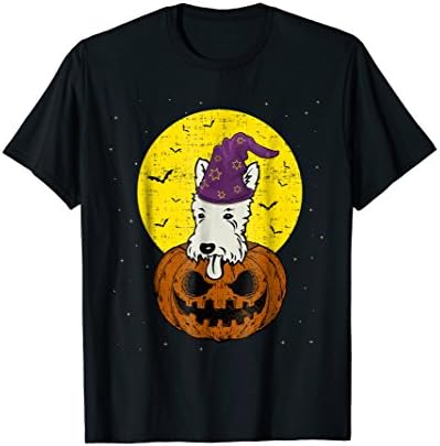 Scottish Terrier Pumpkin Halloween T-Shirt Dog Costume