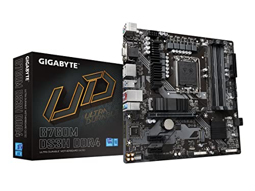 Motherboard GIGABYTE B760M DS3H DDR4 Intel M ATX