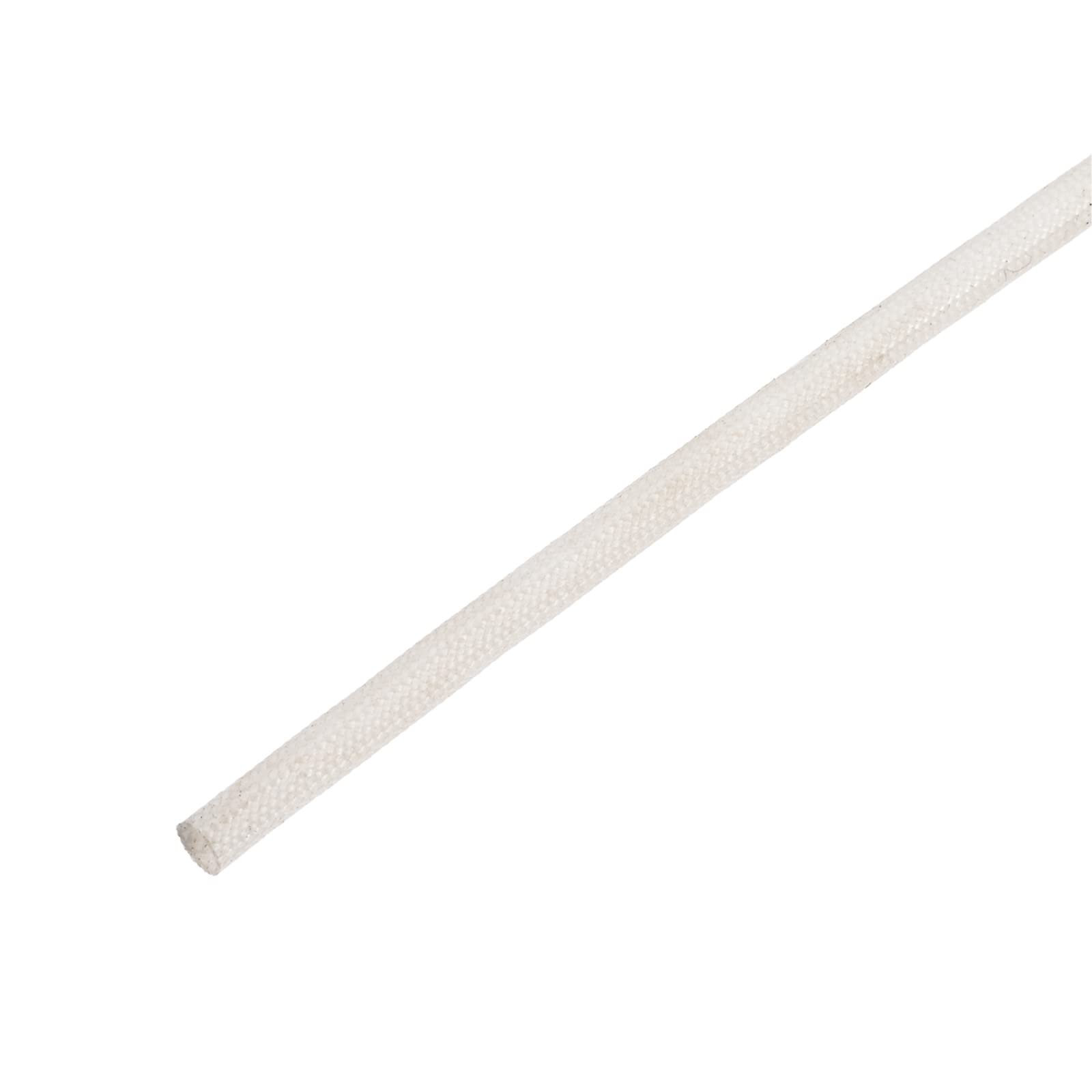 DMiotech 2.5mmx10m Fiberglass Sleeve Insulating Small Lines Fabric Tubing for Wire Protecting with Resin White