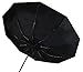 Benkii 60 Mph Windproof 10 Rib Travel Umbrella, Black