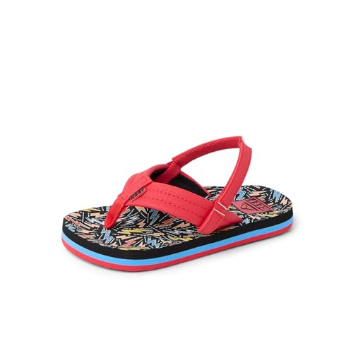 REEF Little Ahi Boys Sandal Multi Bolts 8 C