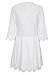 Simplee Women's Elegant Half Flare Sleeves High Waist Hollow Out Mini Dress