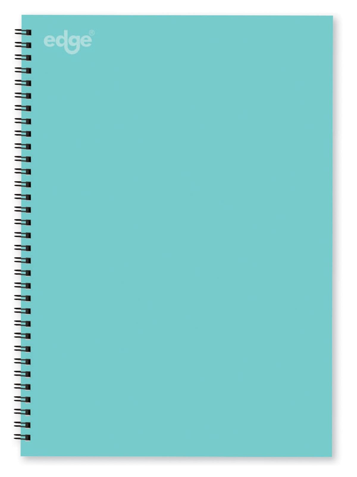 Edge A4 Mint Green Notebook Soft Cover Twin Wire Notepad School Work Note Taking Journal