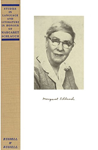 Studies in Language and Literature in Honour of Margaret Schlauch
