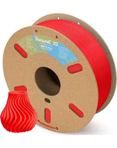DURAMIC 3D Matte PLA Filament 1.75mm Red, 1kg