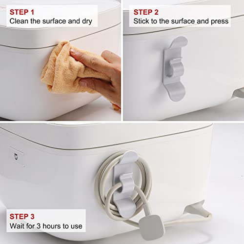 Mengudig 4 Pack Upgraded Kitchen Appliance Cord Winder,Strong Hook Type