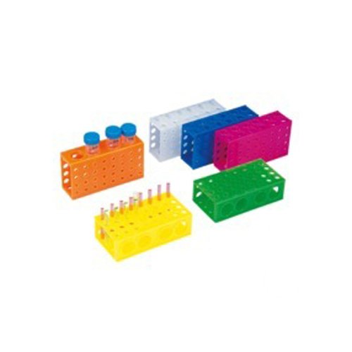neoLab 2-2690 Autoclavable Polypropylene Combi Tube Rack - Orange