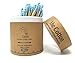 SheCotton Bamboo Cotton Swabs | Natural 100% Biodegradable and Recyclable Buds for Ears | Double Tipped Wooden Makeup Cotton Swabs (200 ct) (Blue)