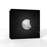 Canvas Wall Art - Moon Illuminating The Blue Ocean - Canvas Prints Home Artwork Decoration for Living Room,Bedroom - 12x12 inches