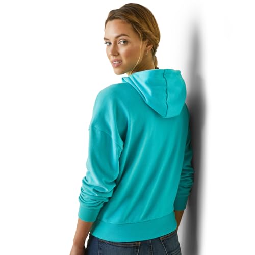 Ariat Female Just Hoodie Heather Pool Blue XX-Large