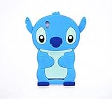 3D blue Stitch & Lilo Soft Silicone Case Cover For ZTE zmax Z970