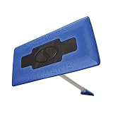 Snow Joe SJBLZD 2-In-1 Telescoping Snow Broom + Ice Scraper | 18-Inch Foam Head (Blue)