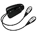Clip on Book Light,　IREALIST Rechargeable Reading Light with Flexible Arms Dimmable Clip on Desk Light USB Cable Included Perfect for Bookworms, Reading in Bed, Music Stand
