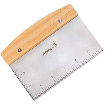 Stainless Steel Metal Griddle Scraper Chopper - Great as Dough Cutter for Bread and Pizza Dough - Multipurpose Kitchen Utensil for Flat Top Griddle - Commercial Quality