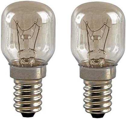 Pack of 2 Screw in Light Bulb Lamp for Lamona Oven Cooker- 25w, SES, E14