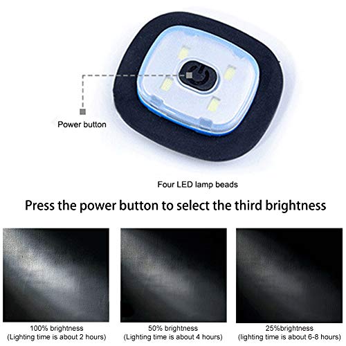 INHDBOX LED Mütze Kappe, Strickmütze mit USB Nachladbare Licht, Beleuchtung und blinkende Warnungs-Arten 8 LED, einfache… – Bild 6