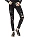 GLOSTORY Women's Destroyed Skinny Ripped Jeans Petite Girl Slim Fit Denim Pants