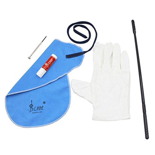image for MonkeyJack Flute Maintenance Kit with Cleaning Cloth Stick Cork Grease