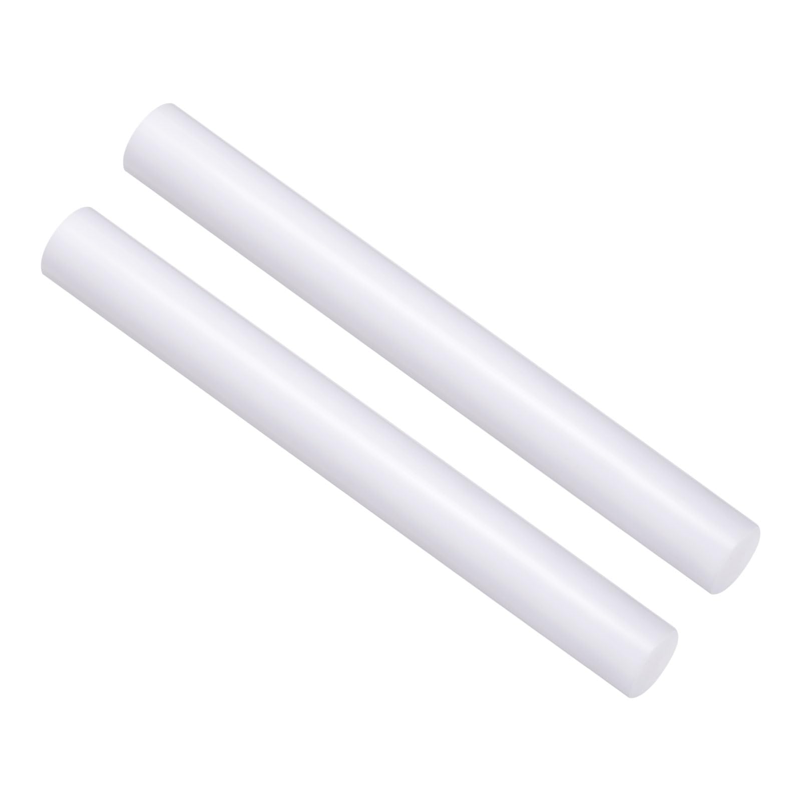 CoCud Acrylic Clay Roller, 9 Inch Length 1 Inch Dia., Acrylic Non-Stick Rolling Pin Roller White - (Applications: for Shaping Sculpting), 2-Pieces