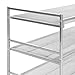 Seville Classics Multi Level Shoe Rack Sturdy Freestanding Shelf for Bedroom, Closet, Entryway, Stackable Durable Metal Home Storage, 3- Tier, 12-Pair Adjustable, Satin Pewter Mesh 1 Piece