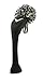 IZZO Golf Vintage Hybrid Headcover, Black & White