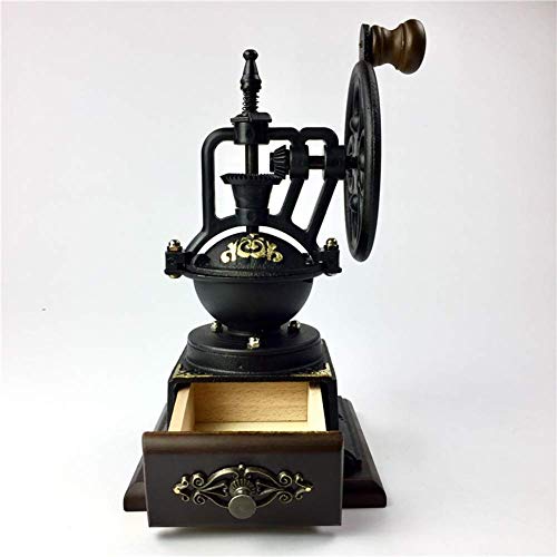 Nfudishpu Manuelle Kaffeemühle, Retro Deign Kaffeemühle, Original Birkenkaffeemühle mit keramischem Präzisionsmahlkern… – Bild 6