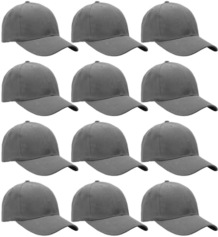 TOP HEADWEAR Plain Blank Baseball Hats Adjustable Caps, Red  display picture 2