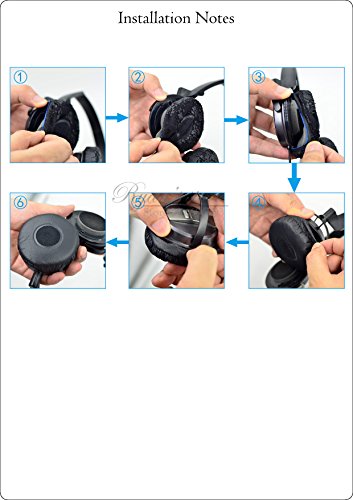 Replacement Cushion Ear Pads Seals Earmuff earpads Cup Pillow Cover for Sony MDR-NC7 Noise Cancelling Headphones - Thumbnail 7