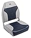 Wise 8WD588PLS-660 Mid-Back Fishing Boat Seat with Logo, (Grey/Navy) primary