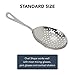 A Bar Above Stainless Steel Julep Strainer, 304 Metal Cocktail Sieve for Spirit-Forward Drinks, Rounded Handle Bartender Tool for Mixing Glasses and Shakers, Professional-Grade Drink Strainer