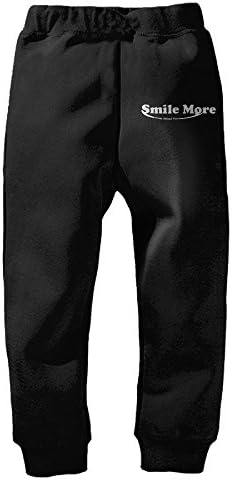 NLNLO Roman Atwood Smile More Half Youth Casual Fashion Jogger Sweatpants Black 3 Toddler