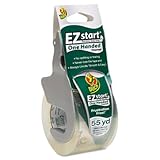 Duck Products - Duck - E-Z Start Premium Packaging Tape w/Dispenser, 1.88amp;quot; x 55.5 yards Roll - Sold As 1 Each - Frustration-free adhesive eliminates splitting and tearing when restarting the roll. - Smooth and quiet application. - Clear and glossy. - Comes in a convenient one-handed dispenser. - You will no longer have to waste valuable time searching for the tape end because the dispenser holds it for you.