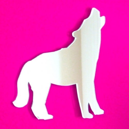 Super Cool Creations Alsatian howling Mirrors - 50cm x 42cm