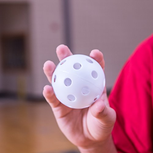 Champion Sports White Plastic Baseballs Hollow Balls for Sport