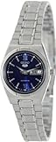 Seiko Women's 5 Automatic SYM605K Silver Stainless-Steel Automatic Watch with Blue Dial