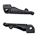 Black Front Foot Rest Pegs Compatible with Kawasaki Ninja ZX-6R ZX-10R ZX-9R 650R Z1000 Z750 Black Motorcycle Foot Pegs Footrests Left & Right