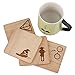 Harry Potter Wood Coasters, Harry Potter Gifts for Women, Harry Potter Birthday Gifts, Harry Potter Set of 4, Harry Potter Decor, Harry Potter Party Decorations, Harry Potter Party Decor