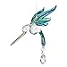 Woodstock Chimes Woodstock Rainbow Makers Collection, Fantasy Glass, Hummingbird, 4'' Peacock Fantasy Glass Crystal Suncatchers for Outdoor, Patio, Home or Garden Décor (CHPEA)