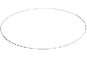 Rayher Metal Rings, Coated, 25cm ø, White