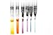 [Leak Proof] Watercolor Brushes Pens - Set of 6 Brush Tips for Watercolor Painting - Water Soluble Pencils - Brush Pens - Markers - Aquash Water Brush - Flat & Rounded Tips with Instructions