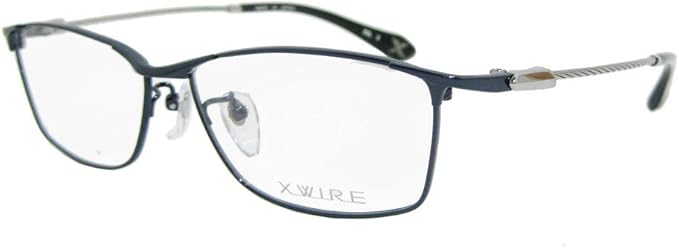 Amazon X Wire エクスワイア メンズ メガネ フレーム Xw1003 3 54 ネイビー グレー ファッション眼鏡 通販