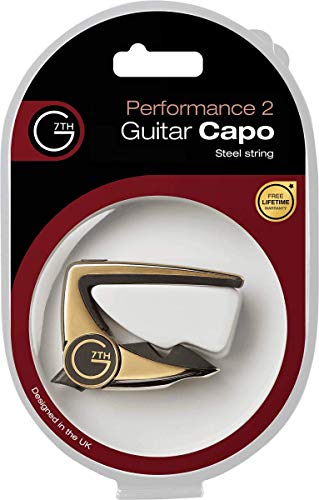 G7th G7C-P2GLD Performance 2 Guitar Capo, Gold - Thumbnail 3