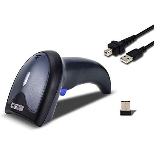 NETUM Wireless CCD Barcode Scanner - Handheld Cordless 1D Bar Code Reader 2.4G Wireless and USB Wired Scan on Mobile Payment Screen Laptops PC Computer for POS System Supermarket Retail Inventory