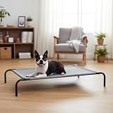 Brand Raised Dog Bed Cooling Elevated Pet Bed Large Grey 130x80x19 cm view 7