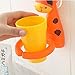 Food-grade Plastic Toothbrush Suction Cup Cover Holder with Suction Cup (Giraffe)