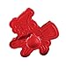 Cake Boss Decorating Tools 4-Piece Halloween Fondant Press Set, Red