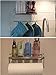Paper Towel Holder with Shelf Storage, Wall Basket for Kitchen & Bathroom Accessories, No Drilling Adhesive Shelf,Rustproof SUS304 Stainless Steel