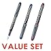 Pilot V Pen (Varsity) Disposable Fountain Pens, Black,Blue,Red Ink, Medium Point Value Set of 3（With Our Shop Original Product Description）