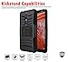Compatible for Nokia 3.1 Plus Case (Plus Version Only) with Full Edged Tempered Glass Screen Protector, Premium Holster Combo Case [Clip] with Stand [Shockproof] [Armor] [Rugged] Case (Black)